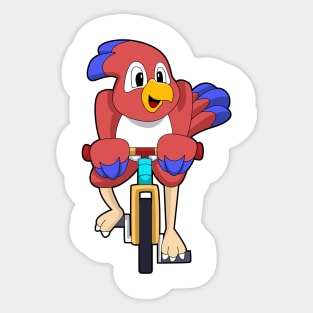 Bird with Bicycle Sticker